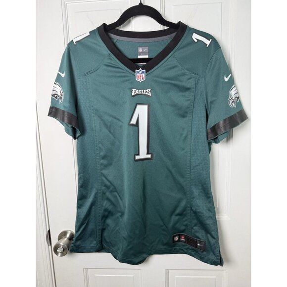 Philadelphia Eagles Jalen Hurts #1 Midnight Green Jersey EUC Size Large - Picture 1 of 12